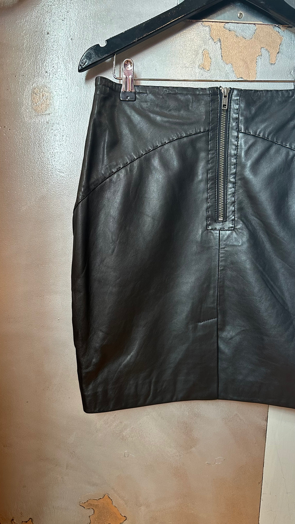 Miniskirt i lammeskind