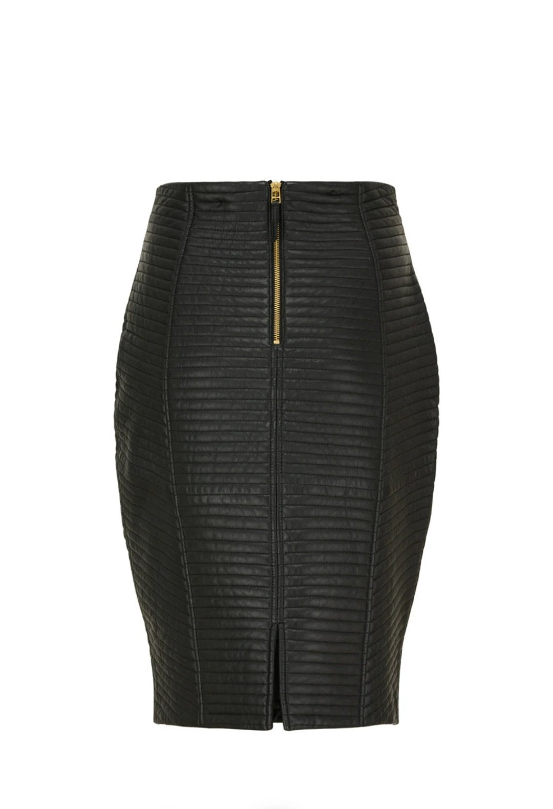 Sort quiltet nederdel - Onstage