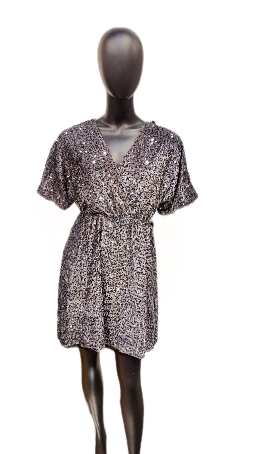 Velour Palliet Kjole – Nyhed