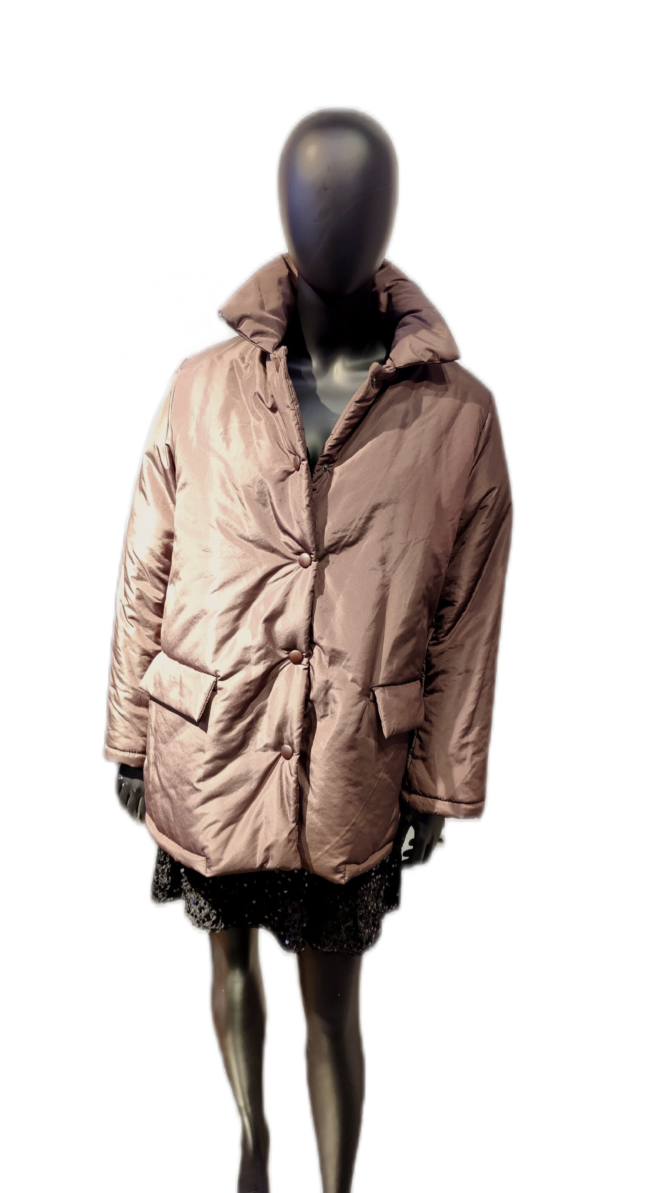 Vatteret bomuldsjakke – One Size (M) · Italiensk design · 5 farver