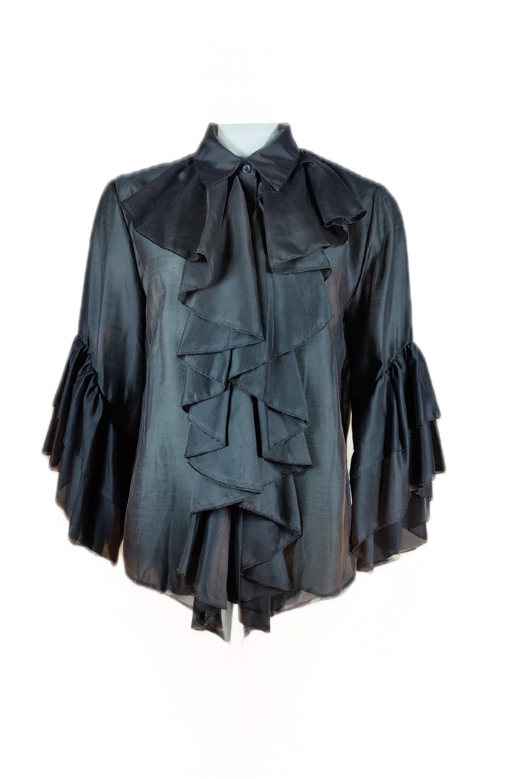 Komtesse-bluse i 100% Tencel, s/m