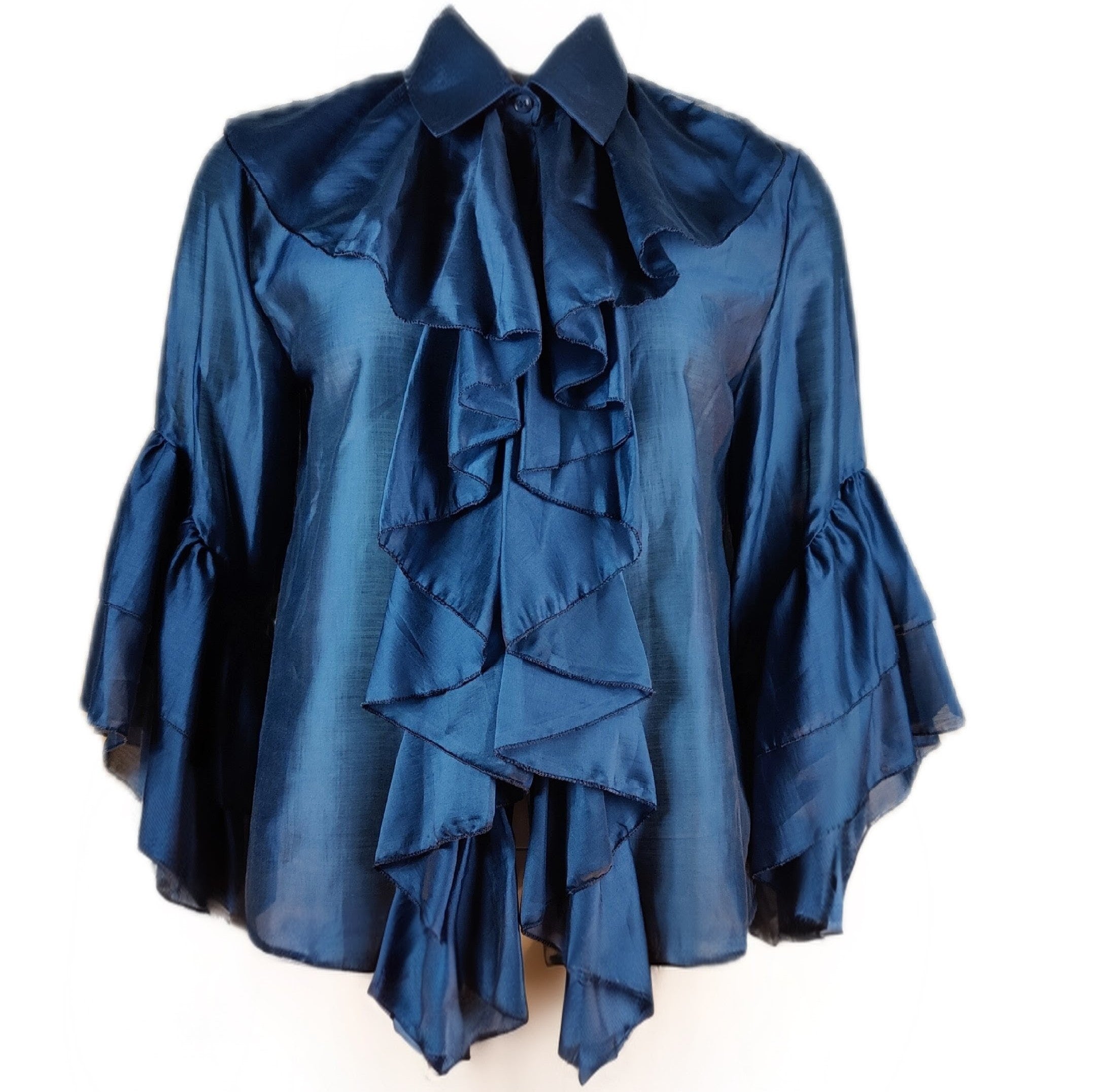 Komtesse-bluse i 100% Tencel, s/m