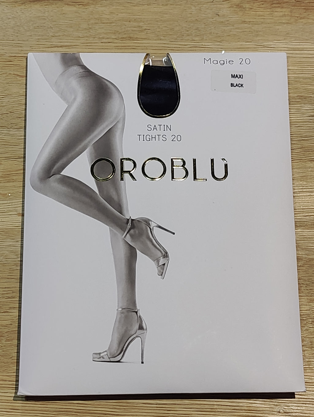 Oroblù Magie 20 – Satin strømpebukser 20 den (Sort, Maxi)