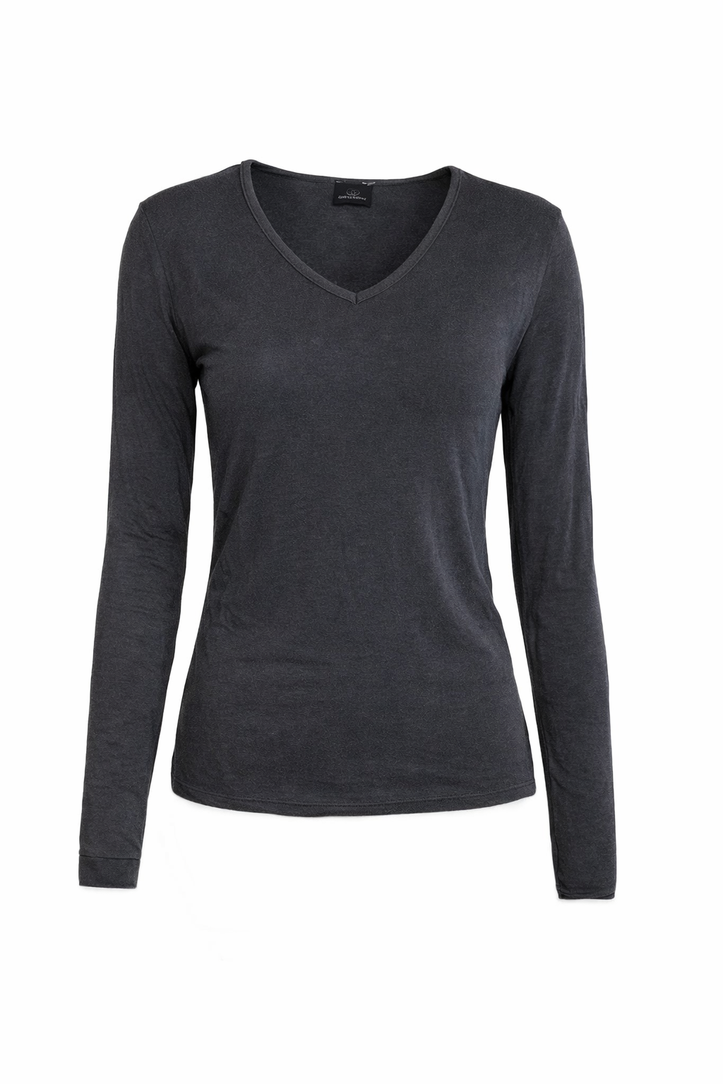 V-neck Basic Bluse, Sort, i Viscose Cashmere | Made by Andersen