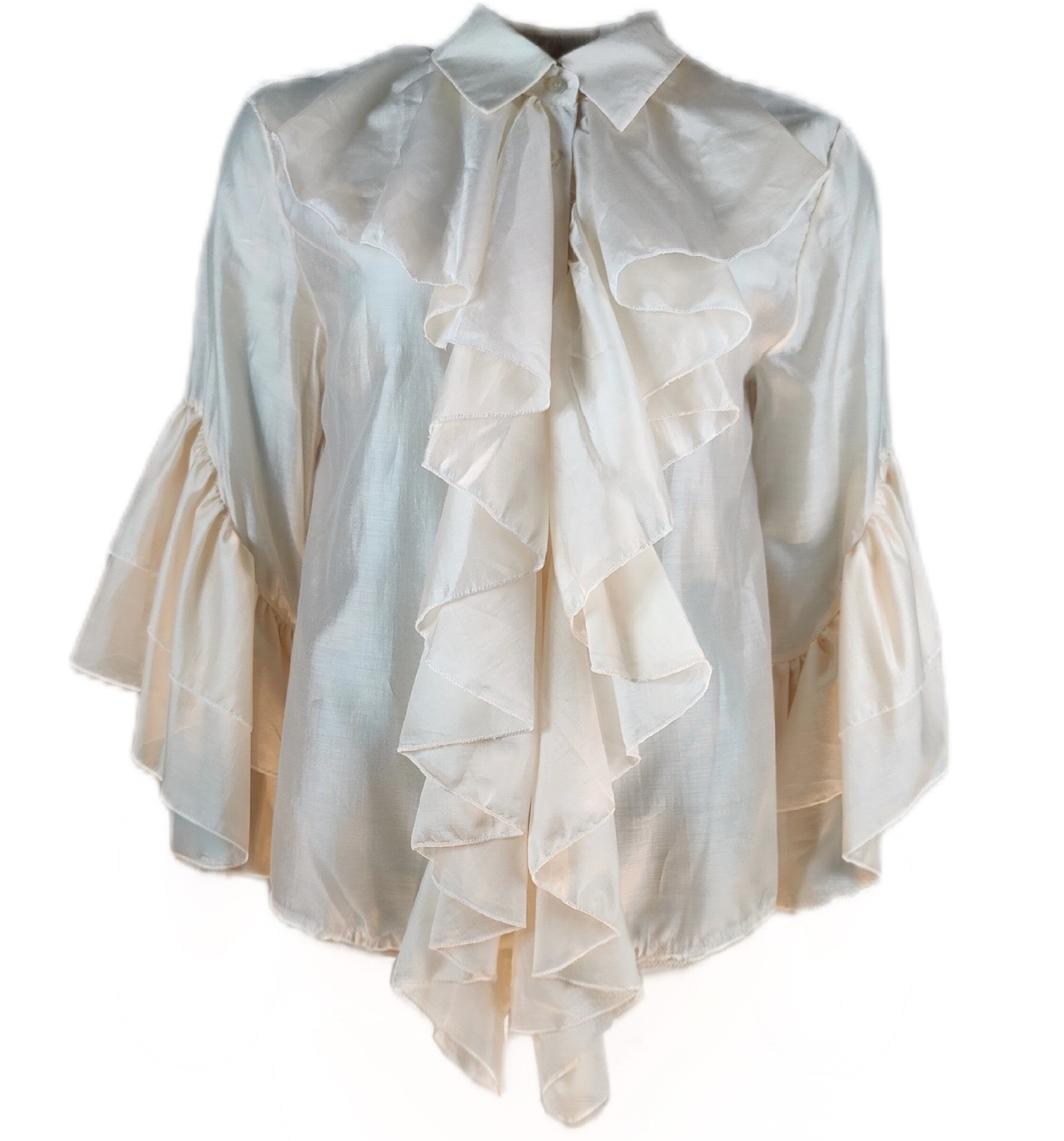 Komtesse-bluse i 100% Tencel, s/m