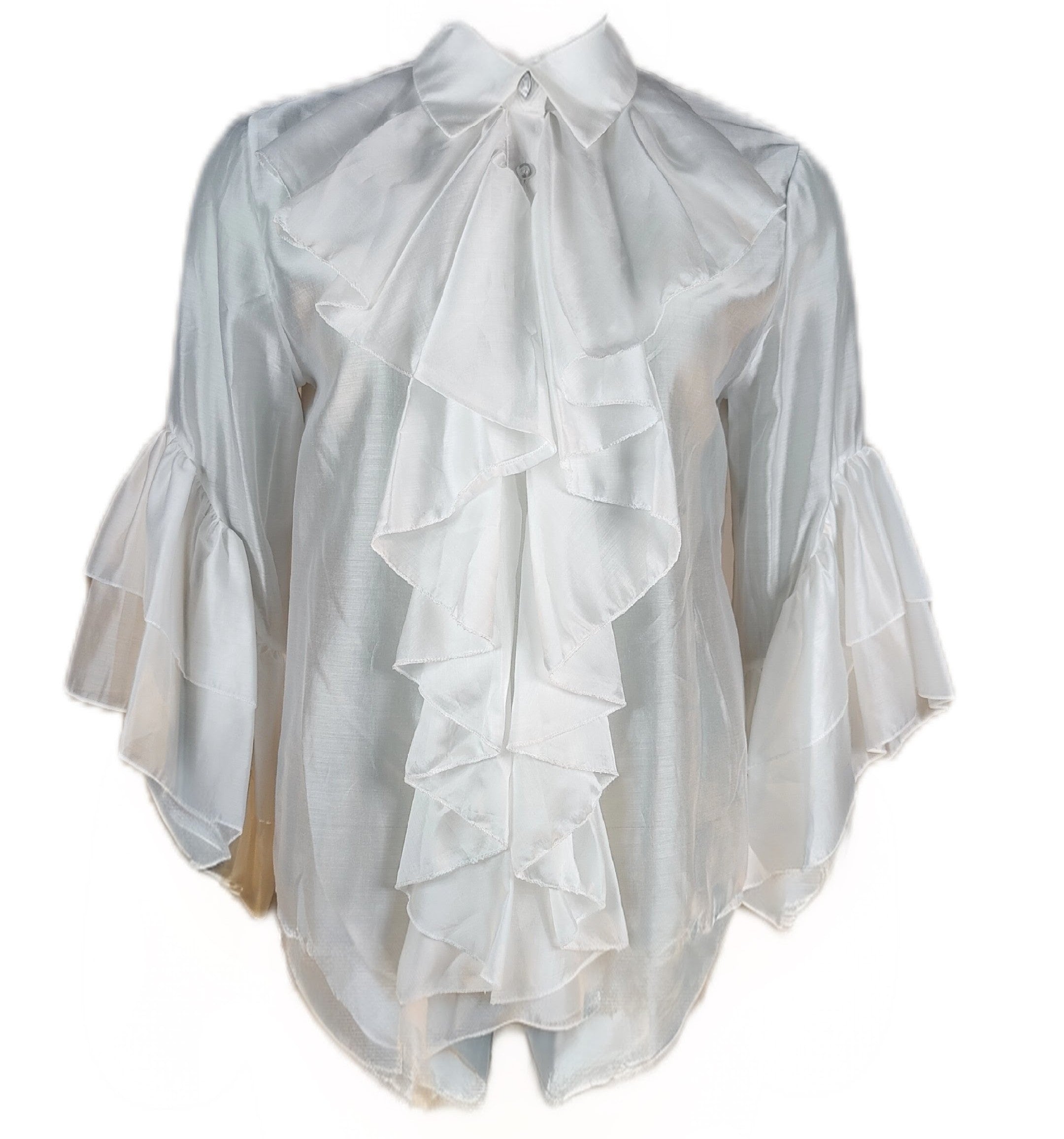 Komtesse-bluse i 100% Tencel, s/m