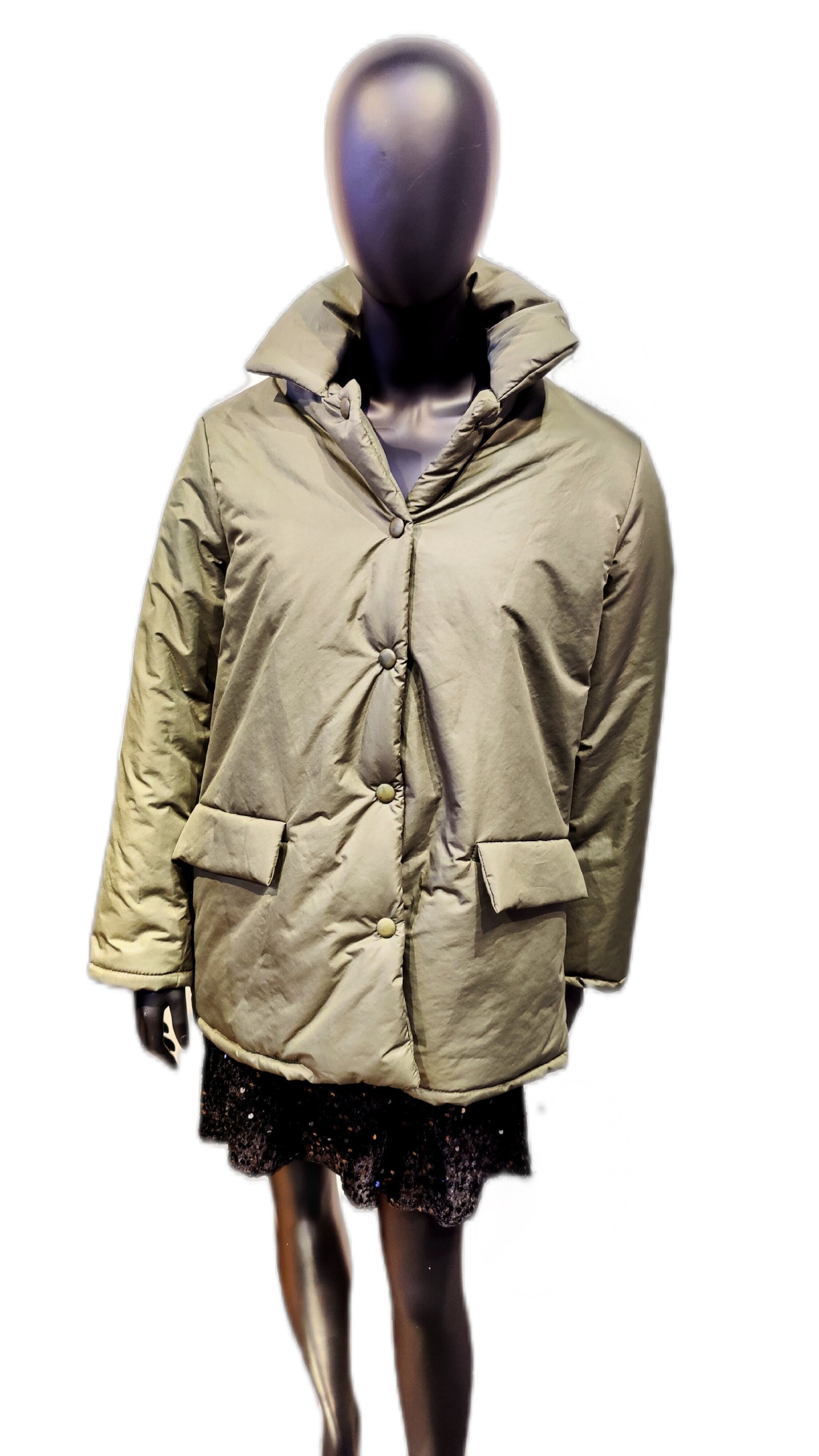 Vatteret bomuldsjakke – One Size (M) · Italiensk design · 5 farver