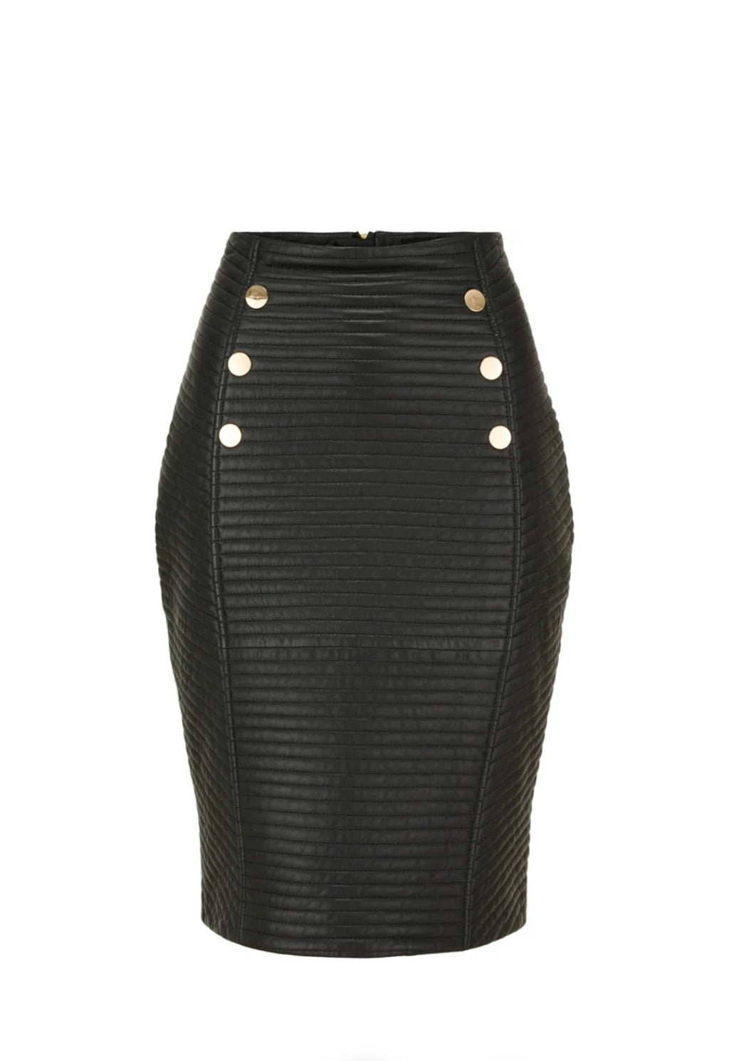 Sort quiltet nederdel - Onstage