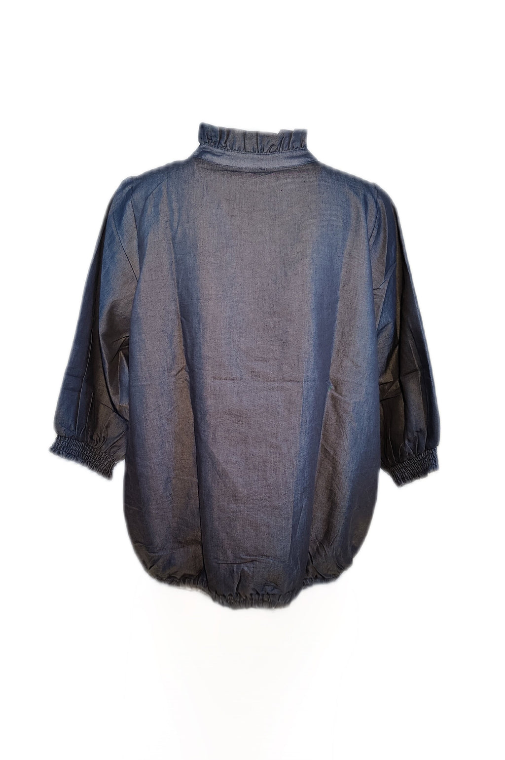 Skjortebluse - flæsekrave, Vanting Plus