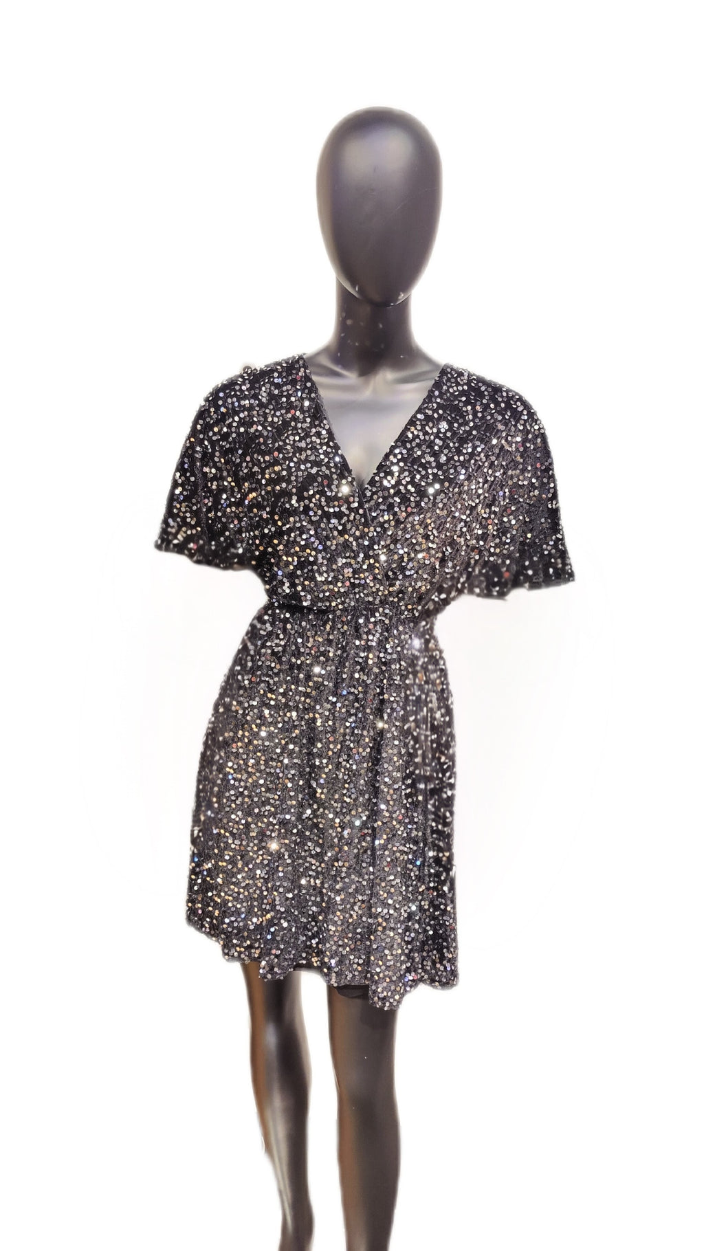 Velour Palliet Kjole – Nyhed