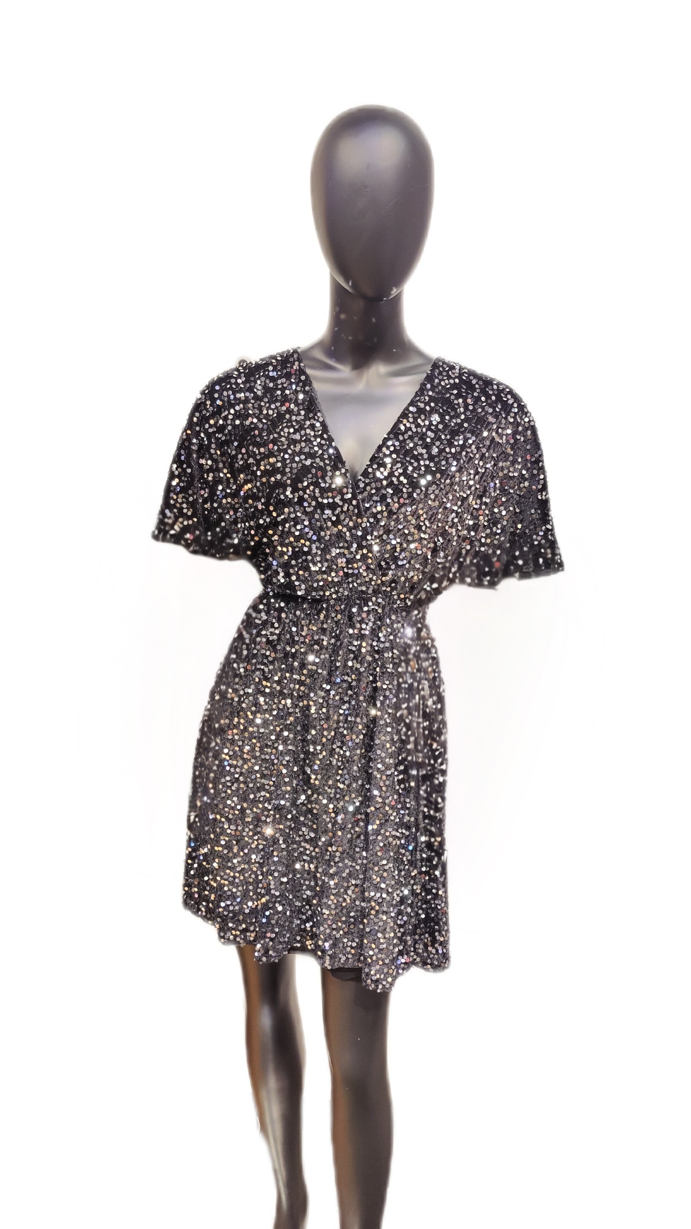 Velour Palliet Kjole – Nyhed