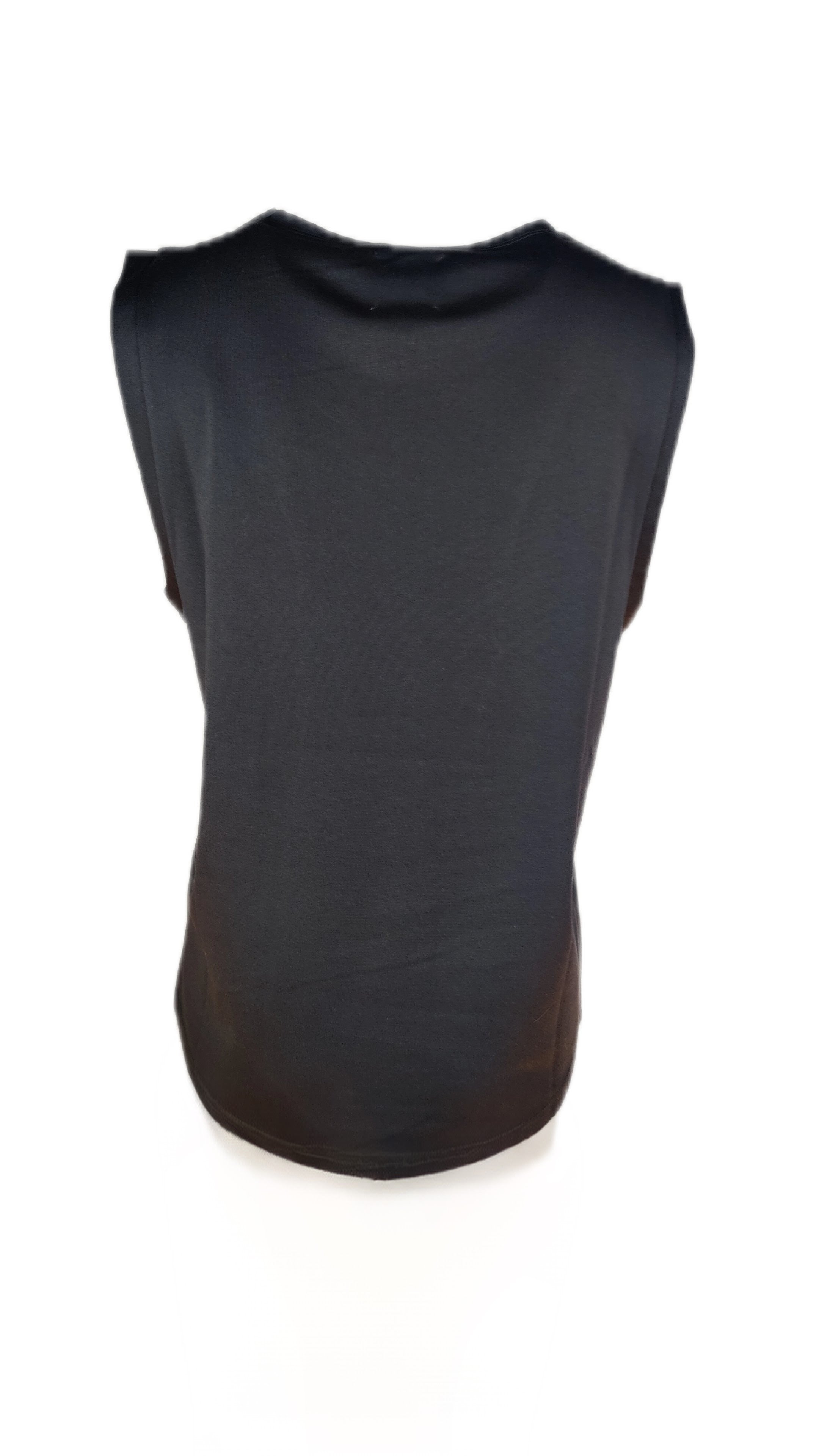 Top i Grå med Sort Detalje