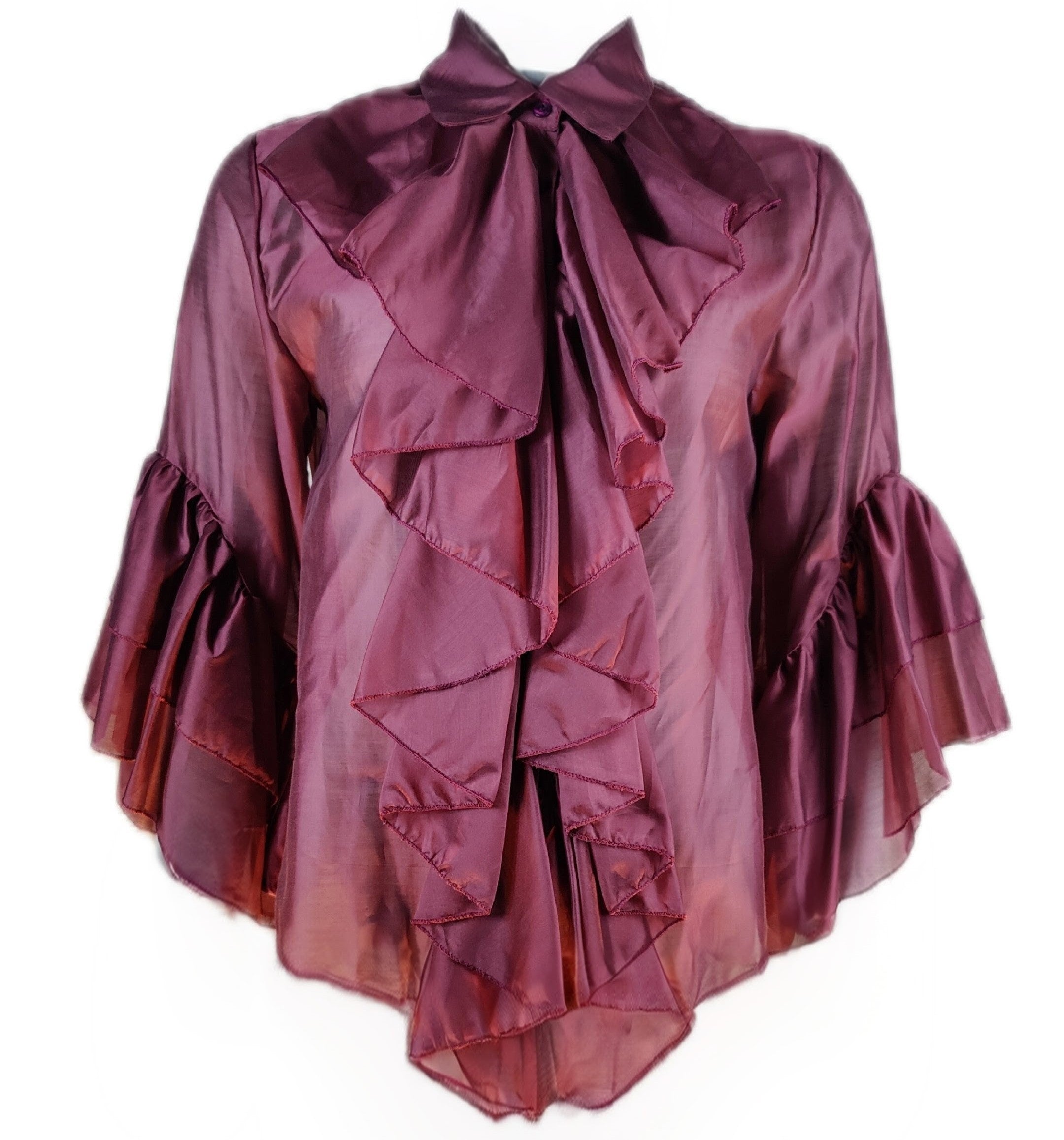 Komtesse-bluse i 100% Tencel, s/m