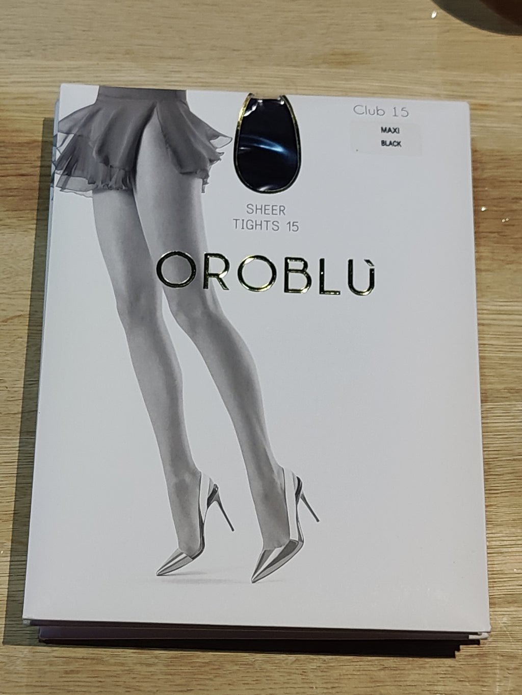 Oroblù Club 15 – Sheer strømpebukser 15 den (Sort, Maxi)