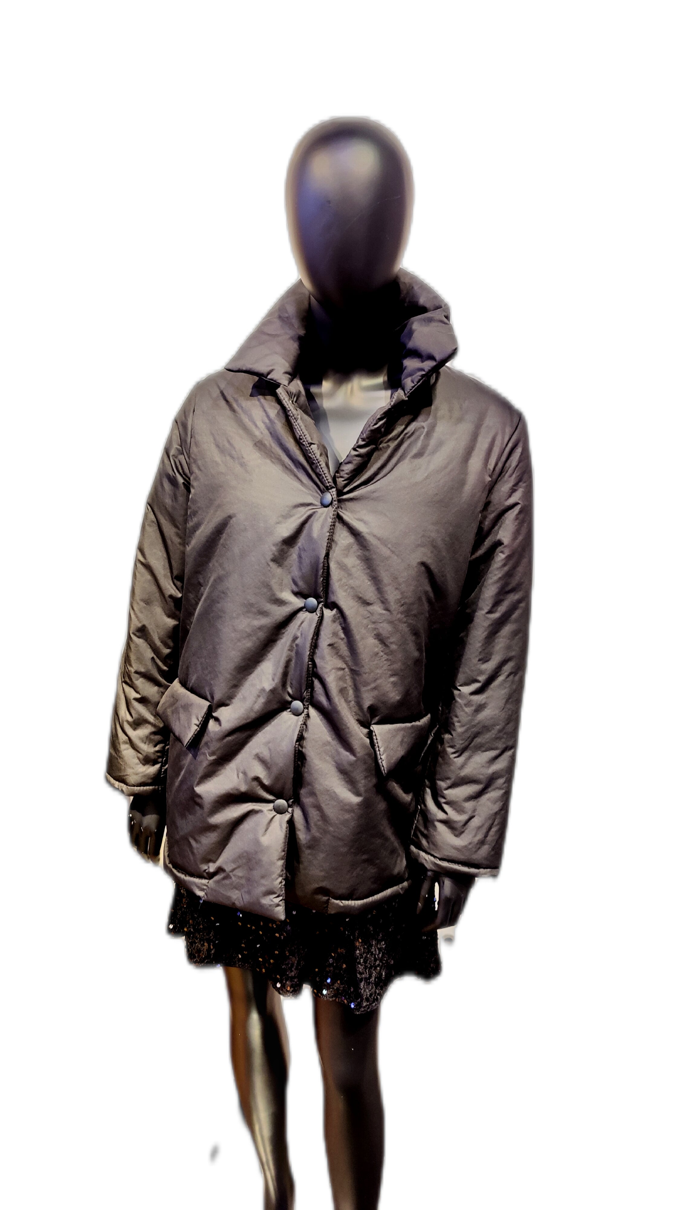 Vatteret bomuldsjakke – One Size (M) · Italiensk design · 5 farver